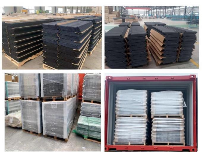Carreaux de toiture en métal revêtus de pierre anti-rouille Zinc Galvalume 10