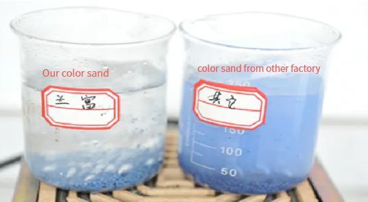Chine fournisseur d'usine de sable de couleur pour la peinture et la peinture artistique 4