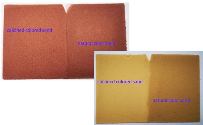 Sable coloré calciné à haute température pour la peinture et l'artisanat 6